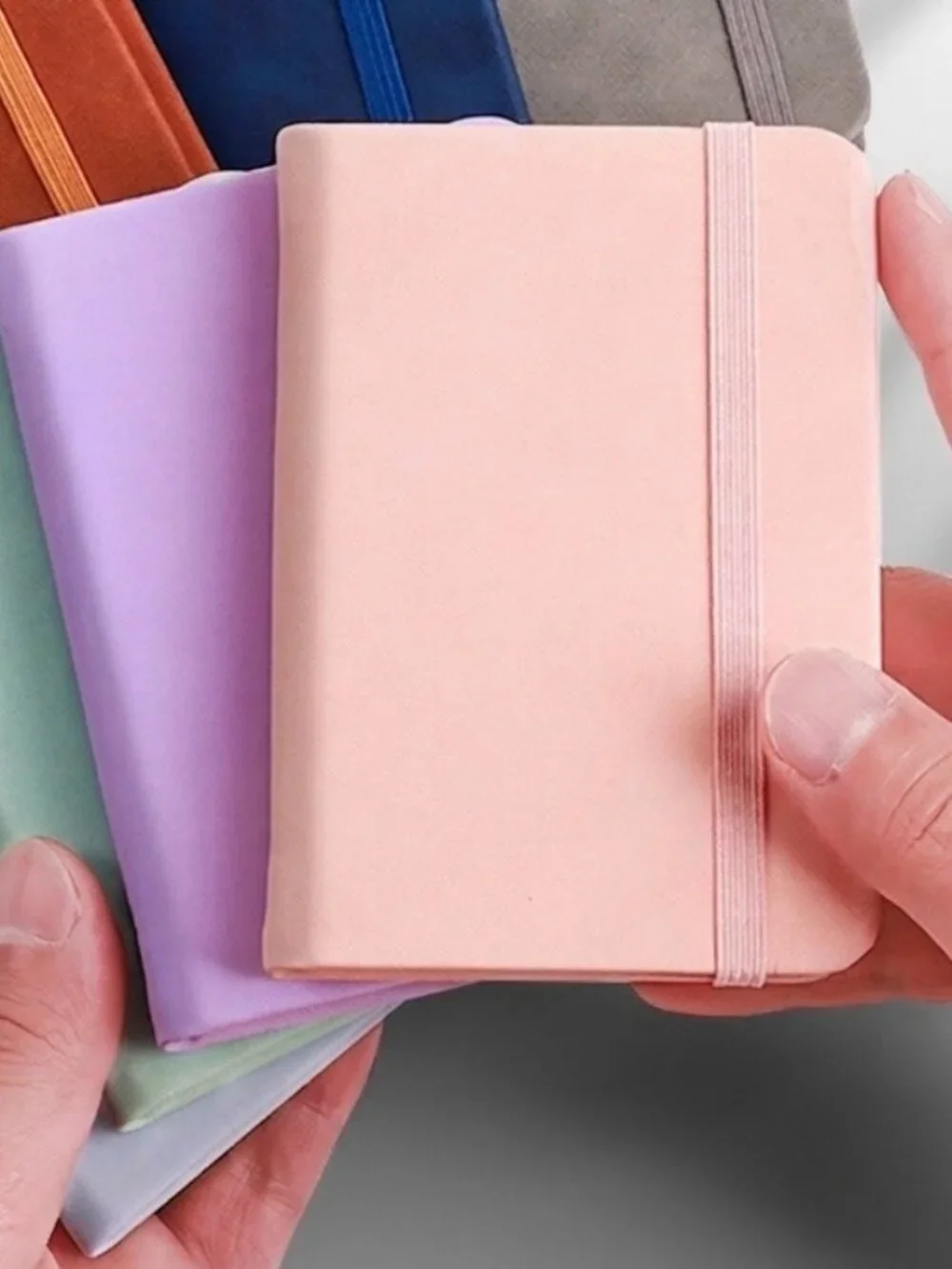 Rose Gold A7 Pocket Notebook & Crystal Diamond Pen Gift Set Journal Planner NEW
